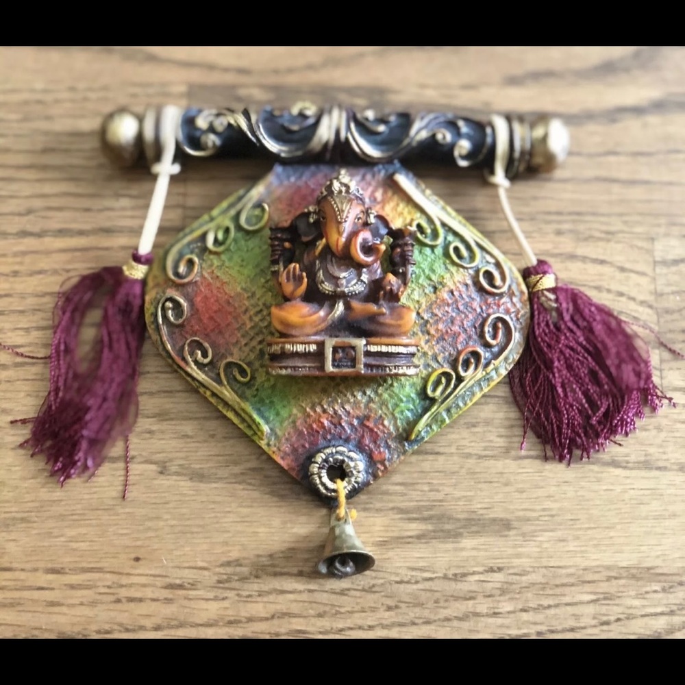 Indian Ganesha wall hanging decoration.